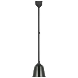 Buy matte-black-with-8-green-rockhouse-shade-glass-and-black-shade Academy Barn Light Outdoor (Damp) Pendant by Visual Comfort Signature