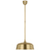 Hand-Rubbed Antique Brass with 16" Hand-Rubbed Antique Brass Rockhouse Shade Glass and Brass/Gold Shade