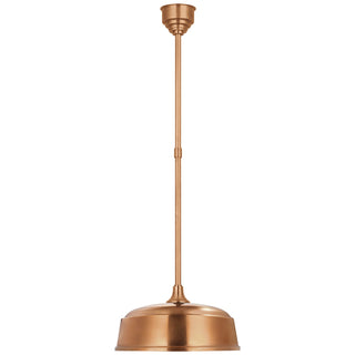 Buy soft-copper-with-16-soft-copper-rockhouse-shade-glass-and-brass-gold-shade Academy Barn Light Outdoor (Damp) Pendant by Visual Comfort Signature