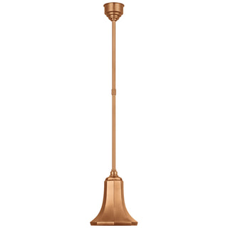 Buy soft-copper-with-9-25-soft-copper-savannah-shade-glass-and-brass-gold-shade Academy Barn Light Outdoor (Damp) Pendant by Visual Comfort Signature