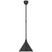 Matte Black with 12.5" Matte Black Conical Savannah Shade Glass and Black Shade