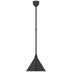 Matte Black with 12.5" Matte Black Conical Savannah Shade Glass and Black Shade