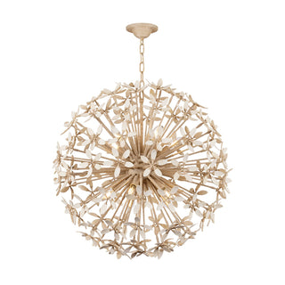 Buy ivory-coco-with-coco-shell-glass Corfu Outdoor (Damp) Chandelier by Corbett Lighting