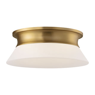 Buy burnished-brass Panos Outdoor (Damp) Flush Mount Light by Visual Comfort Studio