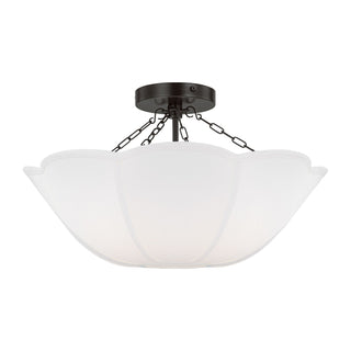 Stassi Outdoor (Damp) Flush Mount Ceiling Light by Visual Comfort Studio