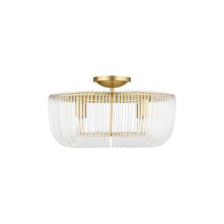 Pierce Outdoor (Damp) Flush Mount Ceiling Light by Visual Comfort Studio
