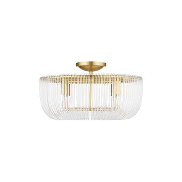 Pierce Outdoor (Damp) Flush Mount Ceiling Light by Visual Comfort Studio