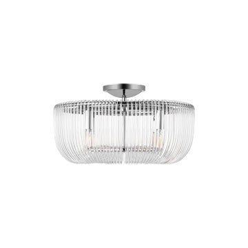 Pierce Outdoor (Damp) Flush Mount Ceiling Light by Visual Comfort Studio