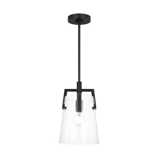 Buy midnight-black Crofton Outdoor (Damp) Pendant by Visual Comfort Studio