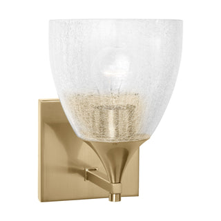 Buy satin-brass-with-clear-crackle-glass-glass-and-clear-textured-shade Toffino Outdoor (Damp) Sconce by Visual Comfort Studio