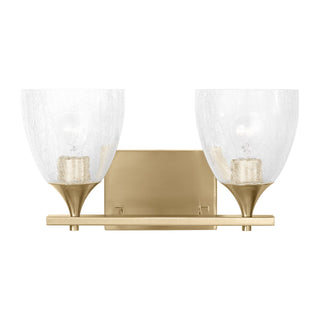 Buy satin-brass-with-clear-crackle-glass-glass-and-clear-textured-shade Toffino Vanity by Visual Comfort Studio