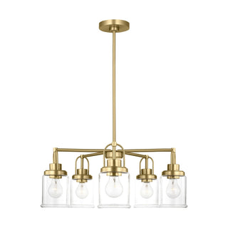 Buy satin-brass Anders Outdoor (Damp) Chandelier by Visual Comfort Studio