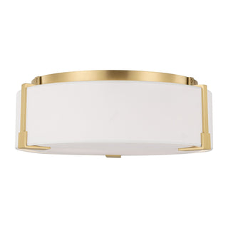 Buy burnished-brass Bergen Outdoor (Damp) Flush Mount Ceiling Light by Visual Comfort Studio