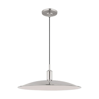 Buy polished-nickel-with-polished-nickel-glass-and-metal-shade Dash Outdoor (Damp) Pendant by Visual Comfort Studio