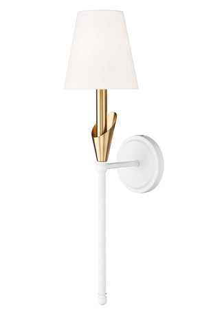 Buy textured-white-modern-gold Claudelle Sconce by Z-Lite
