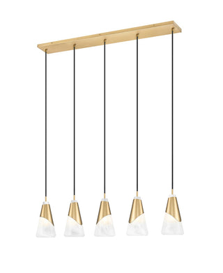 Buy modern-gold Aimie Outdoor (Damp) Chandelier by Z-Lite