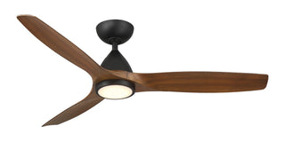 Buy matte-black-distressed-koa-finish-with-distressed-koa-blades 3-Blades Skylark Outdoor (Wet) Ceiling Fan with Light by Modern Forms Fans