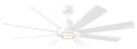 8-Blades Aura Outdoor (Wet) Ceiling Fan with Light by Modern Forms Fans
