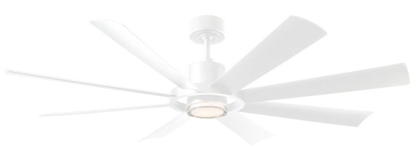 8-Blades Aura Outdoor (Wet) Ceiling Fan with Light by Modern Forms Fans