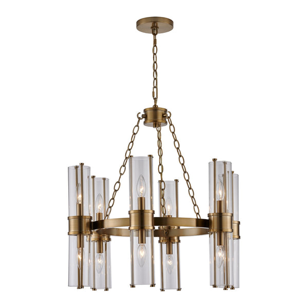 Duet Outdoor (Damp) Chandelier by Kalco