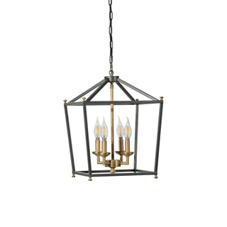 Buy heritage-black-antique-bronze Gridlock Pendant by Varaluz
