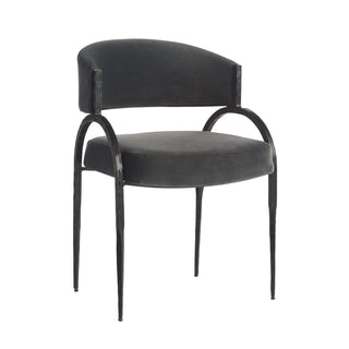 Buy midnight-grey Bahati Chair by Arteriors