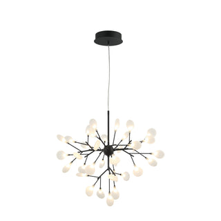 Buy matte-black Hydragea Bloom Chandelier by Matteo Lighting