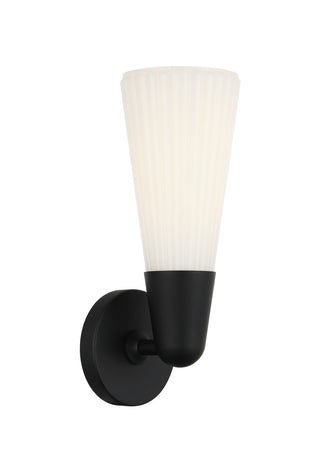 Buy matte-black-and-white-shade Jameson Sconce by Matteo Lighting