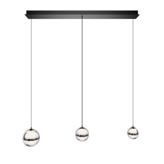 Buy black-chrome-and-multicolor-shade Cyllindra Chandelier by W.A.C. Lighting
