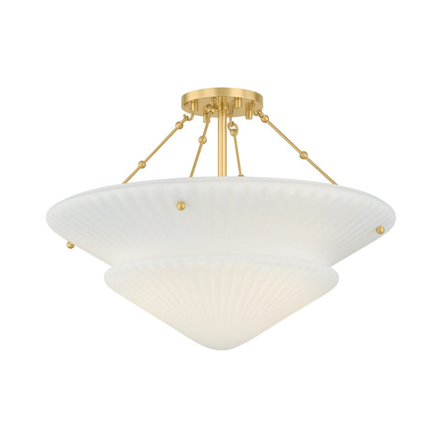 Loburn Outdoor (Damp) Semi-Flush Mount Ceiling Light by Hudson Valley