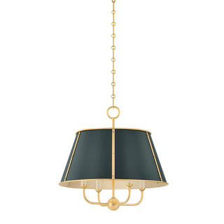 Buy aged-brass-soft-studio-green Cambridge Outdoor (Damp) Chandelier by Hudson Valley