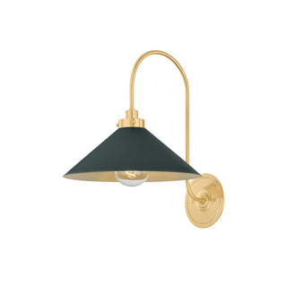 Buy aged-brass-soft-studio-green Clivedon Outdoor (Damp) Sconce by Hudson Valley