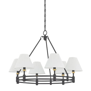 Buy aged-brass-distressed-bronze Howard Outdoor (Damp) Chandelier by Hudson Valley