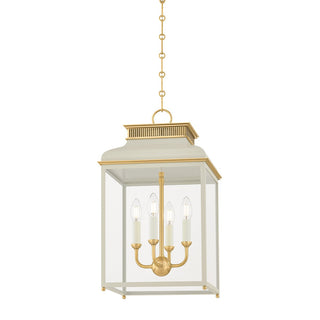 Buy aged-brass-off-white Houghton Outdoor (Damp) Lantern by Hudson Valley