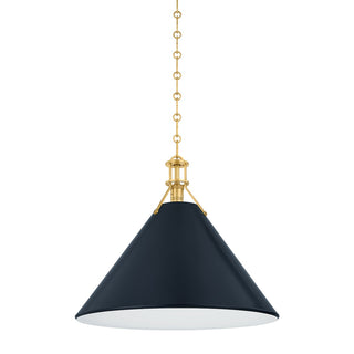 Buy aged-brass-distressed-bronze Painted No. Pendant by Hudson Valley