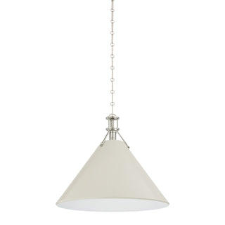 Buy polished-nickel-off-white Painted No. Pendant by Hudson Valley