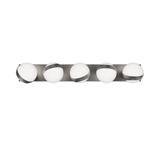 Buy brushed-nickel-and-multicolor-shade Tripoli Sconce by W.A.C. Lighting