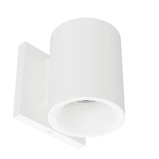 Buy arc-white-and-metal-shade Zoron Sconce by W.A.C. Lighting