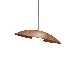 Buy imbuia-with-frosted-glass-glass-and-multicolor-shade Oyster Outdoor (Damp) Pendant by Accord Lighting