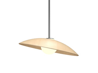 Buy maple-with-frosted-glass-glass-and-multicolor-shade Oyster Outdoor (Damp) Pendant by Accord Lighting
