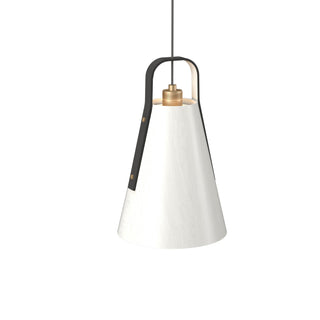 Buy organic-white-and-white-shade Strap Outdoor (Damp) Pendant by Accord Lighting
