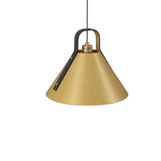Buy organic-gold-and-woven-natural-shade Strap Outdoor (Damp) Pendant by Accord Lighting