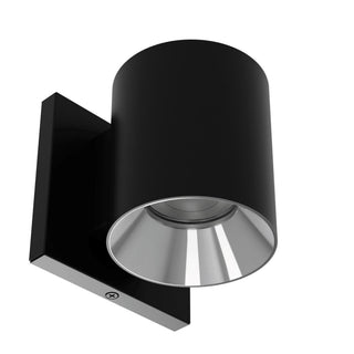 Buy black-chrome-and-black-shade Zoron Sconce by W.A.C. Lighting