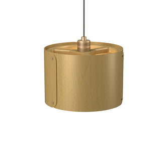 Buy organic-gold-and-woven-natural-shade Element Outdoor (Damp) Pendant by Accord Lighting
