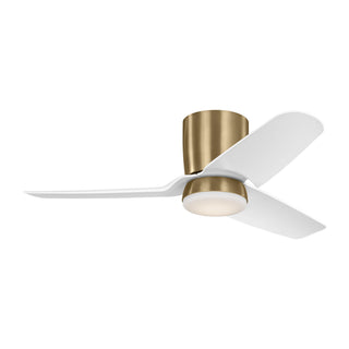 Buy satin-brass-finish-with-matte-white-abs-blades 3-Blades Colgin Visual Comfort Fan by Visual Comfort Fan