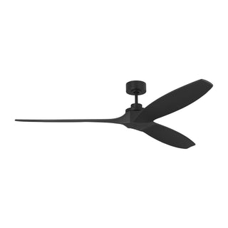 Buy midnight-black-finish-with-midnight-black-blades Collins Outdoor (Damp) Ceiling Fan by Visual Comfort Fan