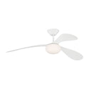 Drape Outdoor (Damp) Ceiling Fan with Light by Visual Comfort Fan