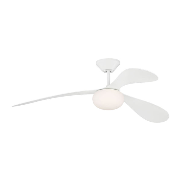 3-Blade Drape LED Ceiling Fan by Visual Comfort Fan