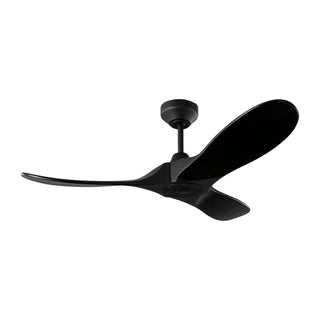 Buy midnight-black-finish-with-midnight-black-blades Maverick Outdoor (Damp) Ceiling Fan by Visual Comfort Fan