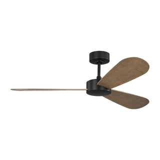 Buy midnight-black-finish-with-oak-abs-blades Paddle Outdoor (Damp) Ceiling Fan by Visual Comfort Fan